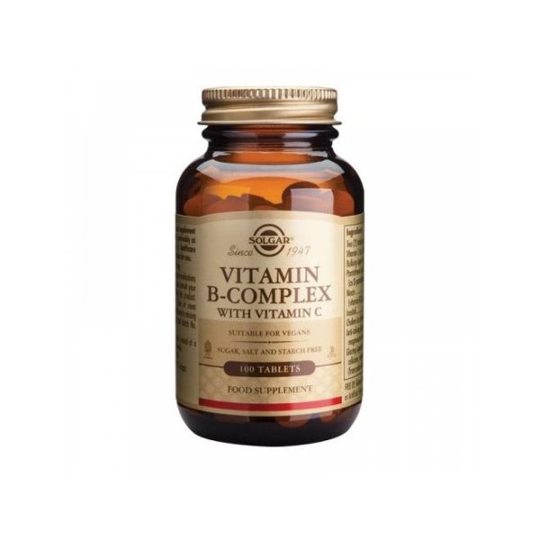 SOLGAR B COMPLEX + VITAMIN C 100 TABLETA