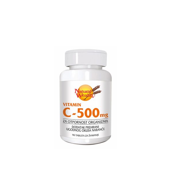 NATURAL WEALTH VITAMIN C-500MG TABLETE ZA ŽVAKANJE A90