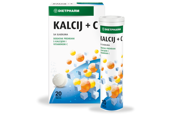 Dietpharm Kalcij + C šumeće tablete a20