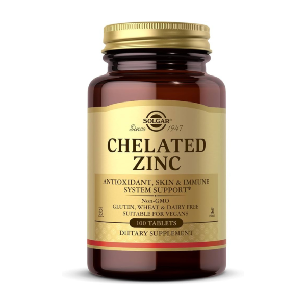SOLGAR CHELATED ZINC TABLETE