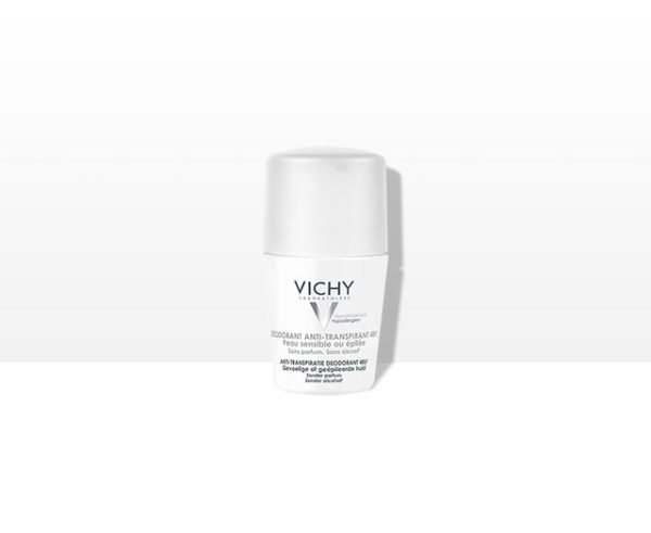 Vichy Deo roll dezodorans za regulaciju znojenja do 48h za osjetljivu i depiliranu kožu