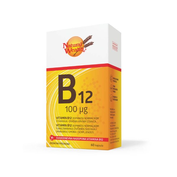 NATURAL WEALTH B12 100IU KAPSULE A60