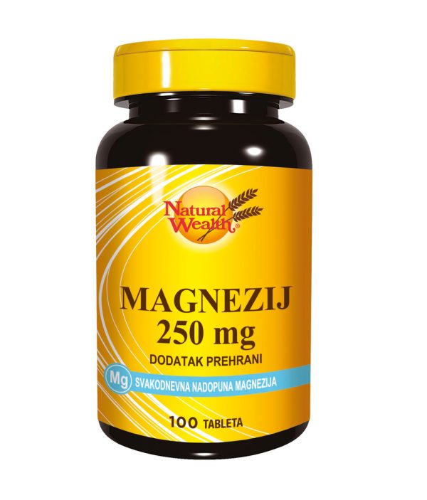 NATURAL WEALTH MAGNEZIJ 250MG TABLETE A100