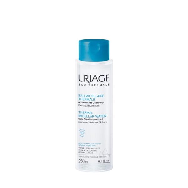 URIAGE TERMALNA MICELARNA VODA ZA NORMALNU DO SUHU KOŽU S EKSTRAKTOM BRUSNICE 250 ML