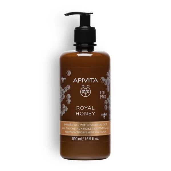 APIVITA ROYAL HONEY Gel za tuširanje s eteričnim uljima Ecopack 500 ml