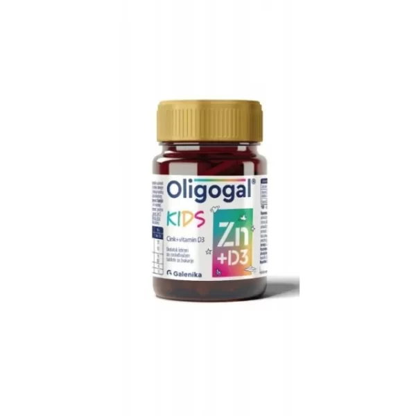 OLIGOGAL KIDS ZN+D3 Tablete za žvakanje a60
