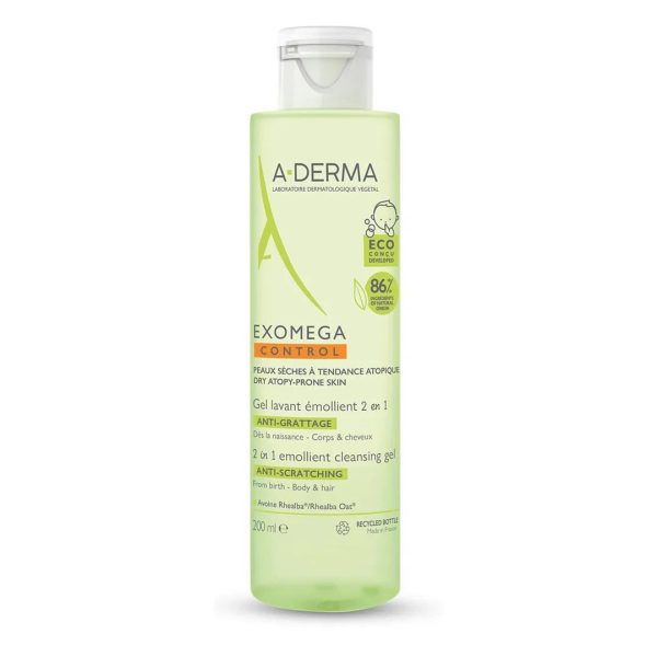 A-Derma Exomega Control Gel za čišćenje 2 u 1 200ml