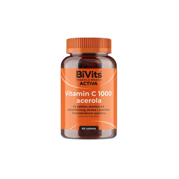 BIVITIS Vitamin C 1000 i acerola TBL A60
